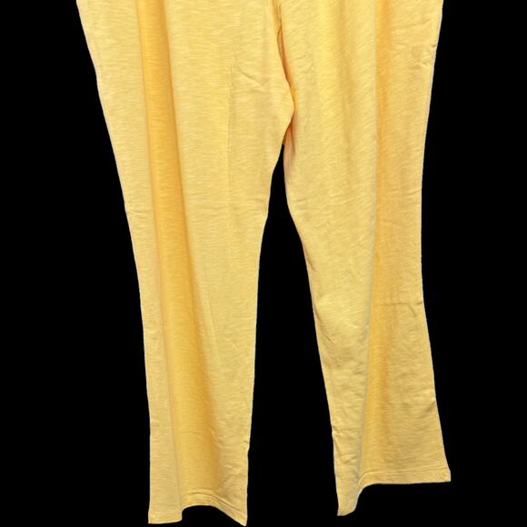 Candace Cameron Bure Apricot Pants Petite L Slub Knit NWT Orange Stretch - Picture 6 of 9